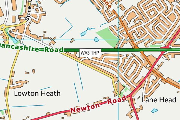 WA3 1HP map - OS VectorMap District (Ordnance Survey) WA3 1HP map - OS VectorMap District (Ordnance Survey)