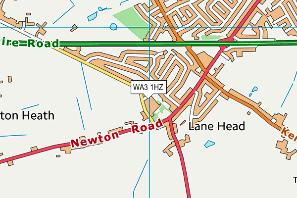 WA3 1HZ map - OS VectorMap District (Ordnance Survey) WA3 1HZ map - OS VectorMap District (Ordnance Survey)