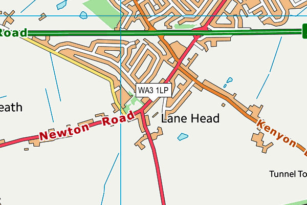 WA3 1LP map - OS VectorMap District (Ordnance Survey) WA3 1LP map - OS VectorMap District (Ordnance Survey)