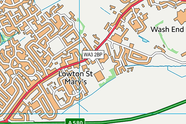 WA3 2BP map - OS VectorMap District (Ordnance Survey) WA3 2BP map - OS VectorMap District (Ordnance Survey)