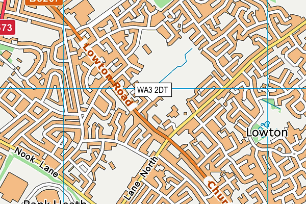 WA3 2DT map - OS VectorMap District (Ordnance Survey) WA3 2DT map - OS VectorMap District (Ordnance Survey)