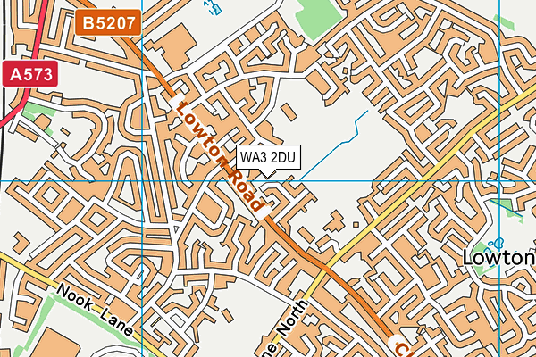 WA3 2DU map - OS VectorMap District (Ordnance Survey) WA3 2DU map - OS VectorMap District (Ordnance Survey)