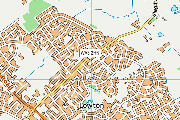 WA3 2HN map - OS VectorMap District (Ordnance Survey) WA3 2HN map - OS VectorMap District (Ordnance Survey)