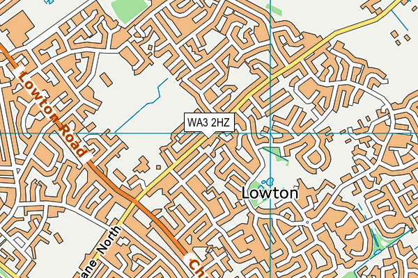 WA3 2HZ map - OS VectorMap District (Ordnance Survey) WA3 2HZ map - OS VectorMap District (Ordnance Survey)