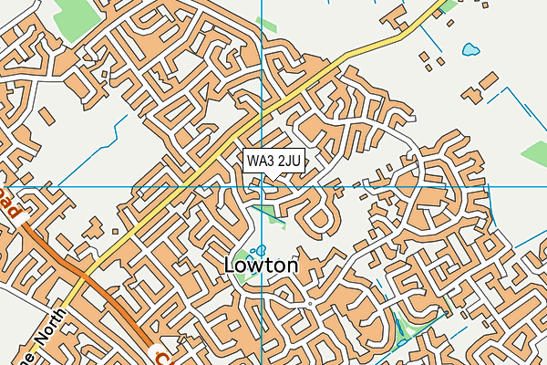 WA3 2JU map - OS VectorMap District (Ordnance Survey) WA3 2JU map - OS VectorMap District (Ordnance Survey)