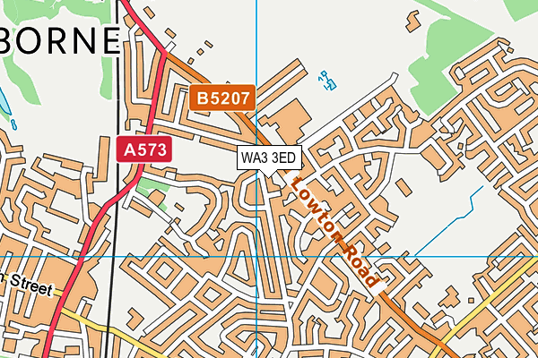 WA3 3ED map - OS VectorMap District (Ordnance Survey) WA3 3ED map - OS VectorMap District (Ordnance Survey)