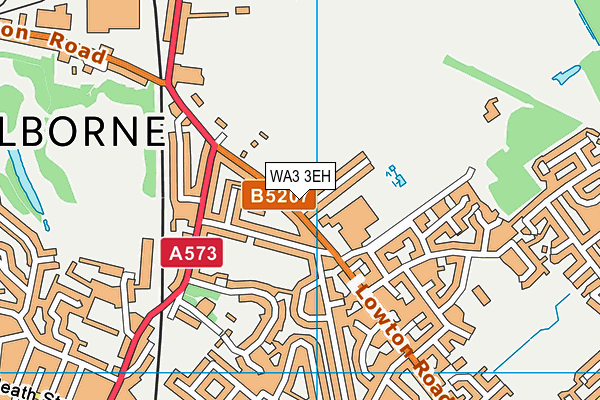 WA3 3EH map - OS VectorMap District (Ordnance Survey) WA3 3EH map - OS VectorMap District (Ordnance Survey)
