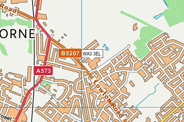 WA3 3EL map - OS VectorMap District (Ordnance Survey) WA3 3EL map - OS VectorMap District (Ordnance Survey)