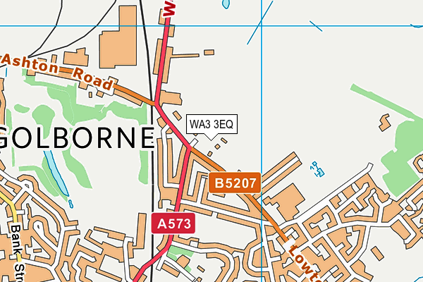 WA3 3EQ map - OS VectorMap District (Ordnance Survey) WA3 3EQ map - OS VectorMap District (Ordnance Survey)