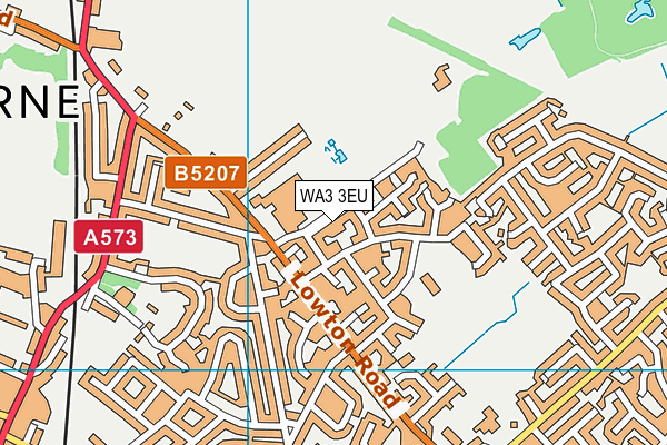 WA3 3EU map - OS VectorMap District (Ordnance Survey) WA3 3EU map - OS VectorMap District (Ordnance Survey)
