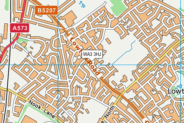 WA3 3HJ map - OS VectorMap District (Ordnance Survey) WA3 3HJ map - OS VectorMap District (Ordnance Survey)