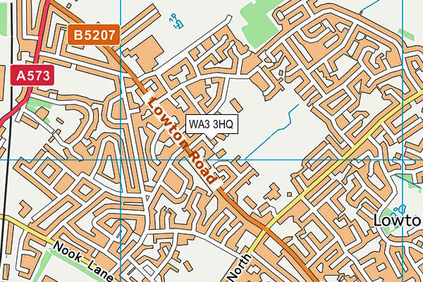 WA3 3HQ map - OS VectorMap District (Ordnance Survey) WA3 3HQ map - OS VectorMap District (Ordnance Survey)
