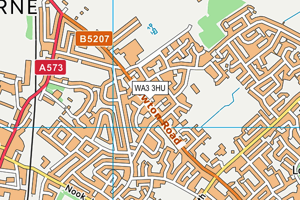 WA3 3HU map - OS VectorMap District (Ordnance Survey) WA3 3HU map - OS VectorMap District (Ordnance Survey)