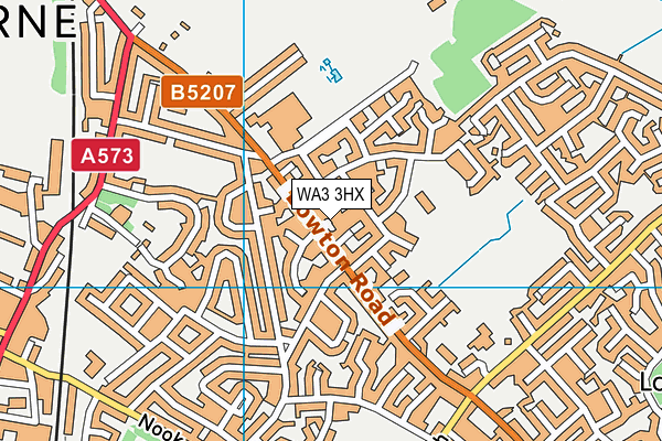WA3 3HX map - OS VectorMap District (Ordnance Survey) WA3 3HX map - OS VectorMap District (Ordnance Survey)