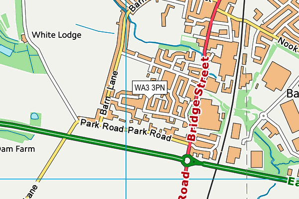 WA3 3PN map - OS VectorMap District (Ordnance Survey) WA3 3PN map - OS VectorMap District (Ordnance Survey)