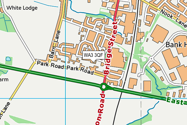 WA3 3QF map - OS VectorMap District (Ordnance Survey) WA3 3QF map - OS VectorMap District (Ordnance Survey)