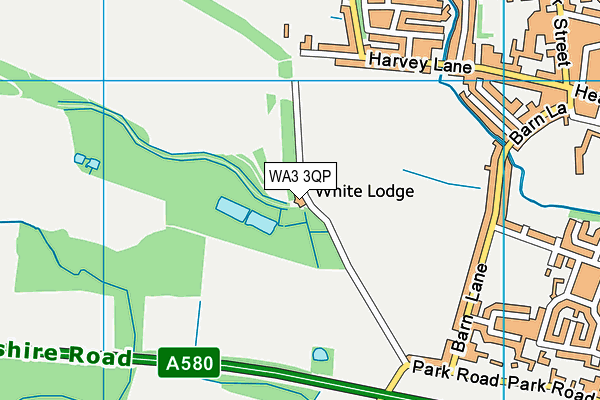 WA3 3QP map - OS VectorMap District (Ordnance Survey) WA3 3QP map - OS VectorMap District (Ordnance Survey)