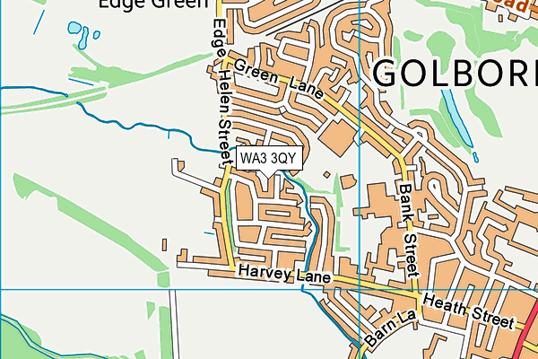 WA3 3QY map - OS VectorMap District (Ordnance Survey)