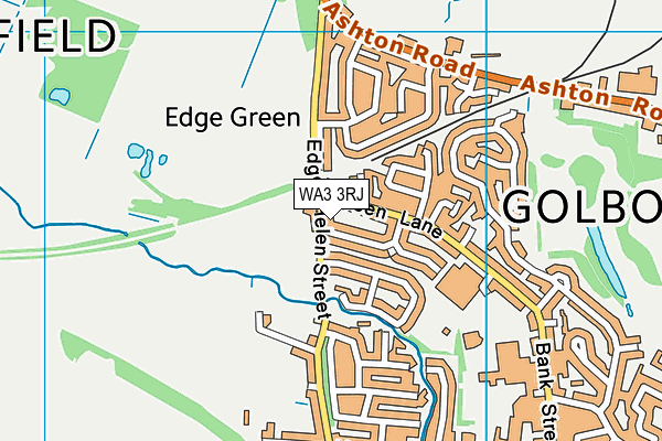 WA3 3RJ map - OS VectorMap District (Ordnance Survey) WA3 3RJ map - OS VectorMap District (Ordnance Survey)