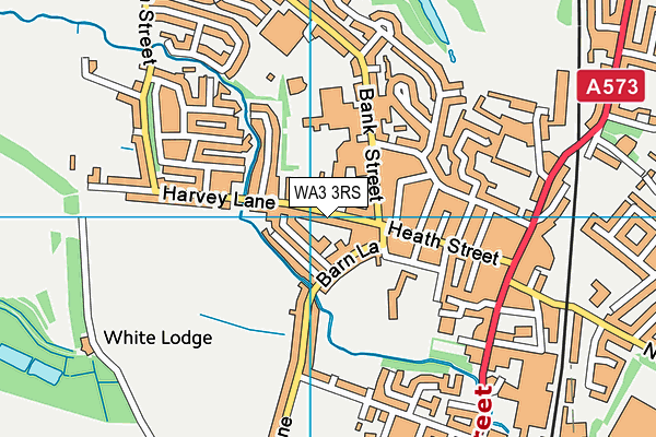 WA3 3RS map - OS VectorMap District (Ordnance Survey)