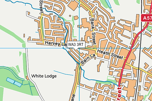 WA3 3RT map - OS VectorMap District (Ordnance Survey) WA3 3RT map - OS VectorMap District (Ordnance Survey)