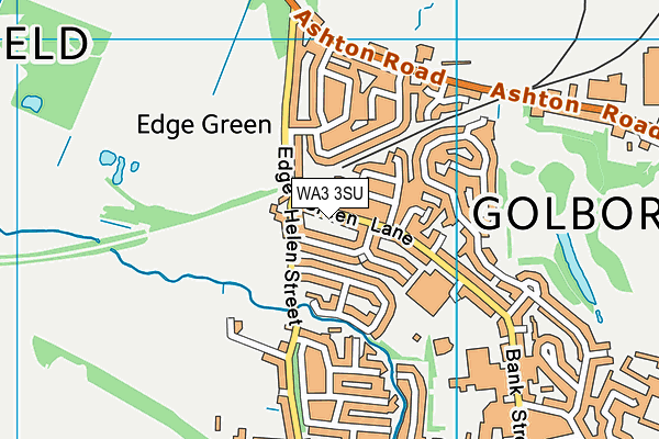 WA3 3SU map - OS VectorMap District (Ordnance Survey) WA3 3SU map - OS VectorMap District (Ordnance Survey)