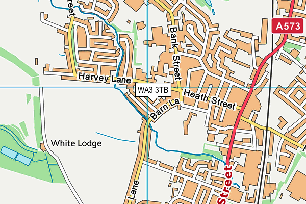 WA3 3TB map - OS VectorMap District (Ordnance Survey) WA3 3TB map - OS VectorMap District (Ordnance Survey)