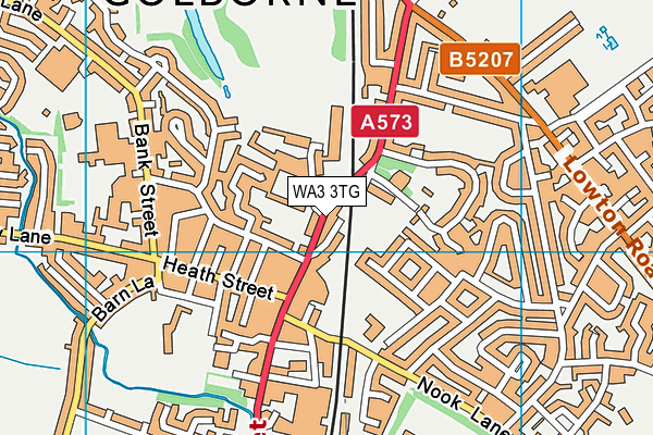 WA3 3TG map - OS VectorMap District (Ordnance Survey) WA3 3TG map - OS VectorMap District (Ordnance Survey)
