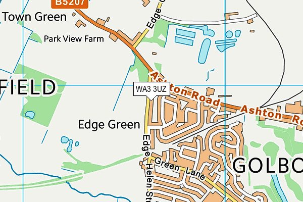WA3 3UZ map - OS VectorMap District (Ordnance Survey) WA3 3UZ map - OS VectorMap District (Ordnance Survey)