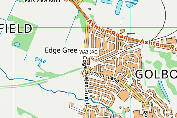 WA3 3XQ map - OS VectorMap District (Ordnance Survey) WA3 3XQ map - OS VectorMap District (Ordnance Survey)