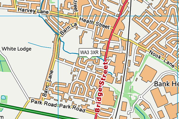 WA3 3XR map - OS VectorMap District (Ordnance Survey) WA3 3XR map - OS VectorMap District (Ordnance Survey)