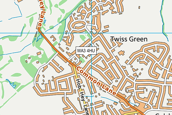 WA3 4HU map - OS VectorMap District (Ordnance Survey) WA3 4HU map - OS VectorMap District (Ordnance Survey)