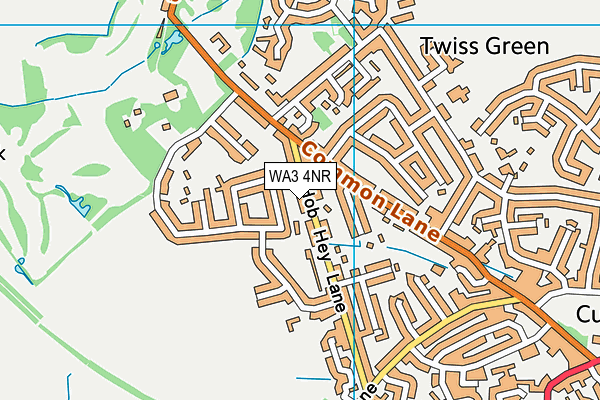 WA3 4NR map - OS VectorMap District (Ordnance Survey) WA3 4NR map - OS VectorMap District (Ordnance Survey)