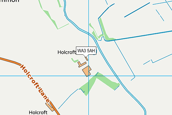 WA3 5AH map - OS VectorMap District (Ordnance Survey) WA3 5AH map - OS VectorMap District (Ordnance Survey)