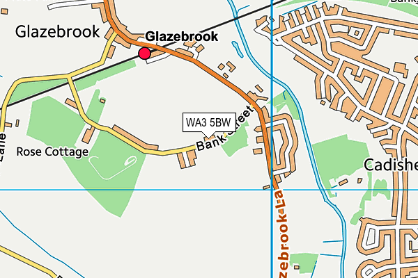 WA3 5BW map - OS VectorMap District (Ordnance Survey) WA3 5BW map - OS VectorMap District (Ordnance Survey)