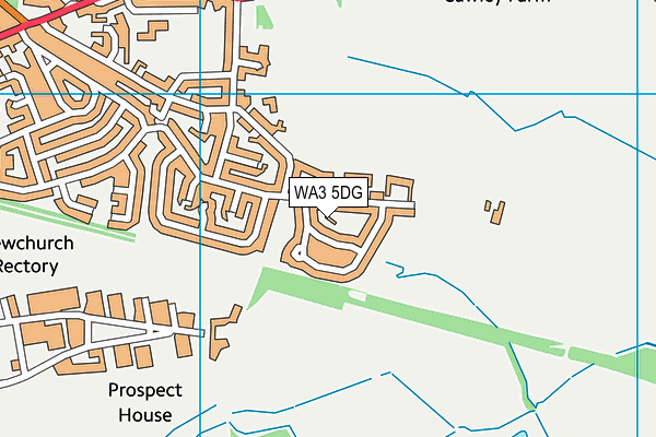 WA3 5DG map - OS VectorMap District (Ordnance Survey) WA3 5DG map - OS VectorMap District (Ordnance Survey)