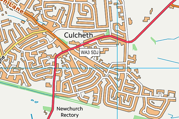 WA3 5DJ map - OS VectorMap District (Ordnance Survey) WA3 5DJ map - OS VectorMap District (Ordnance Survey)