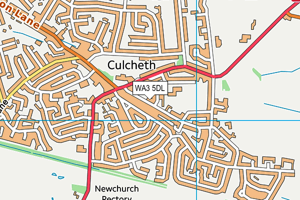 WA3 5DL map - OS VectorMap District (Ordnance Survey) WA3 5DL map - OS VectorMap District (Ordnance Survey)