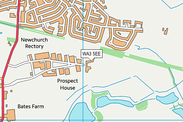 WA3 5EE map - OS VectorMap District (Ordnance Survey) WA3 5EE map - OS VectorMap District (Ordnance Survey)