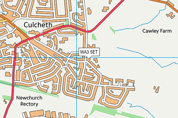WA3 5ET map - OS VectorMap District (Ordnance Survey) WA3 5ET map - OS VectorMap District (Ordnance Survey)