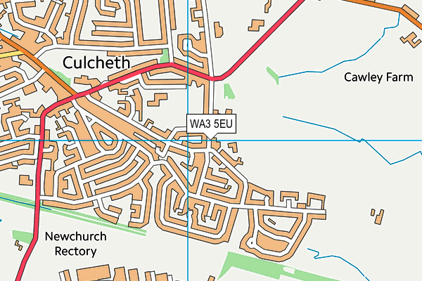 WA3 5EU map - OS VectorMap District (Ordnance Survey) WA3 5EU map - OS VectorMap District (Ordnance Survey)
