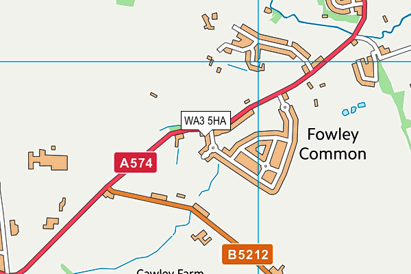 WA3 5HA map - OS VectorMap District (Ordnance Survey) WA3 5HA map - OS VectorMap District (Ordnance Survey)