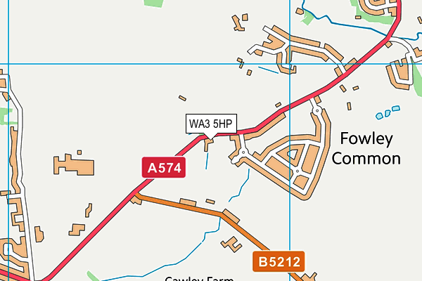 WA3 5HP map - OS VectorMap District (Ordnance Survey) WA3 5HP map - OS VectorMap District (Ordnance Survey)