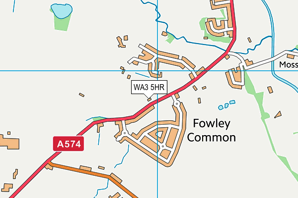 WA3 5HR map - OS VectorMap District (Ordnance Survey) WA3 5HR map - OS VectorMap District (Ordnance Survey)