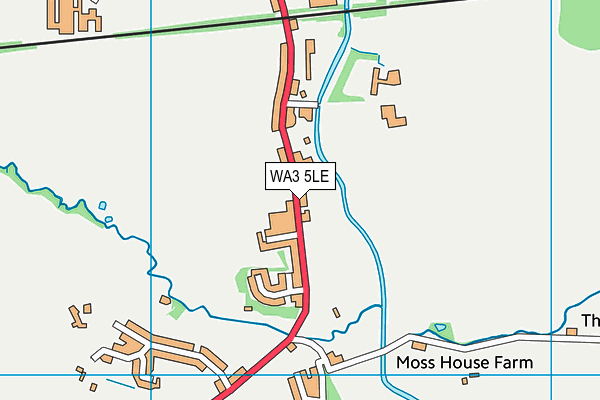 WA3 5LE map - OS VectorMap District (Ordnance Survey) WA3 5LE map - OS VectorMap District (Ordnance Survey)