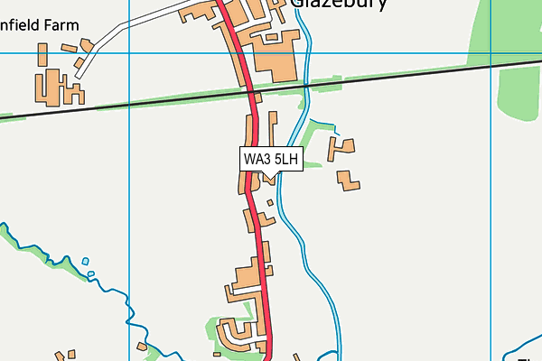 WA3 5LH map - OS VectorMap District (Ordnance Survey)