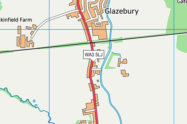 WA3 5LJ map - OS VectorMap District (Ordnance Survey)