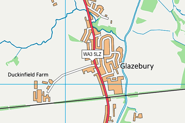 WA3 5LZ map - OS VectorMap District (Ordnance Survey) WA3 5LZ map - OS VectorMap District (Ordnance Survey)