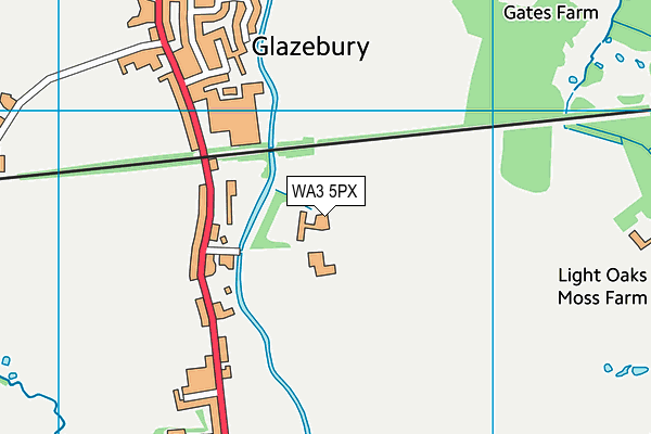 WA3 5PX map - OS VectorMap District (Ordnance Survey) WA3 5PX map - OS VectorMap District (Ordnance Survey)