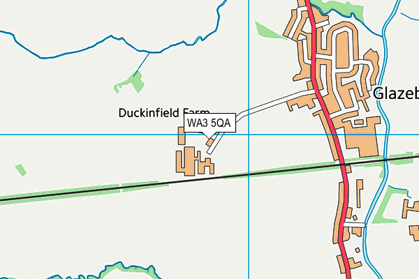 WA3 5QA map - OS VectorMap District (Ordnance Survey) WA3 5QA map - OS VectorMap District (Ordnance Survey)